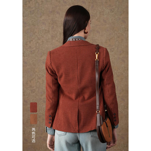 【羊绒】【两色可选】乔万尼新款大衣短款修身职场高级感EI4B568 商品图4