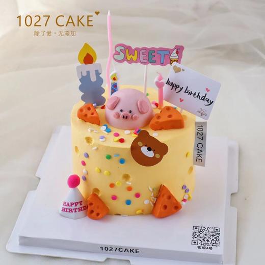 1027CAKE |  奶酪装饰 猪猪 立体蛋糕 商品图2
