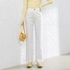 【高货rg】全新升级【铂金会员183/天猫239/差价56】(65654) 洛诗琳米白色牛仔直筒裤2025春季高腰宽松九分阔腿裤女 商品缩略图3