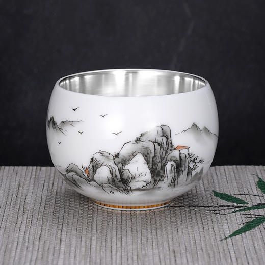 子佩集S999银【山居岁月】茶具【JLT017】纯银茶杯摆件2412 商品图2