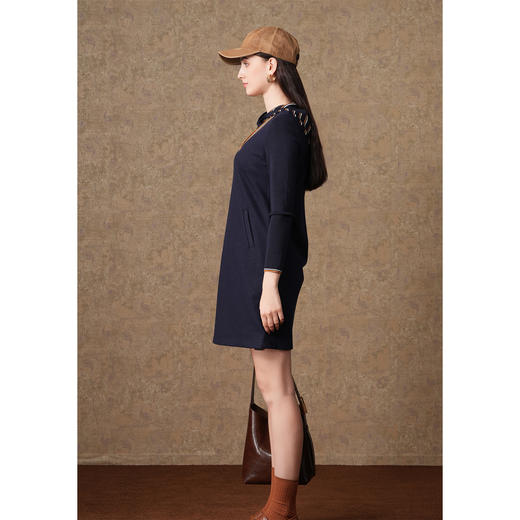 乔万尼新品绵羊毛连衣裙减龄连帽百搭设计EI4E690 商品图2