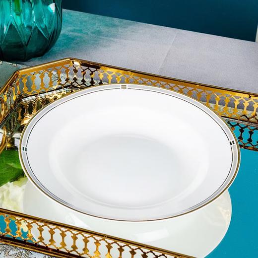 唐惠骨瓷餐具套装22头中式碗盘碟具整套家居实用乔迁结婚礼物似水流年 商品图1