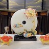【彼达思】罗比罗丹 荷塘月色平安扣 珐琅彩摆件25x9x29.5cm 商品缩略图0
