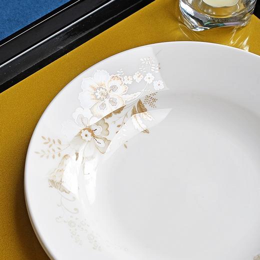 唐惠碗碟套装家用碗盘勺骨质瓷餐具套装10头 中式碗盘釉上彩 国色天香 商品图7