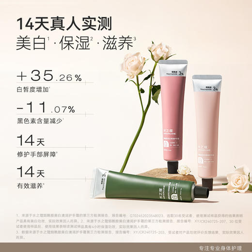 【任3件99元】【会员福利】水之蔻亮白因美白手霜长效保湿滋润补水抗皱 商品图5