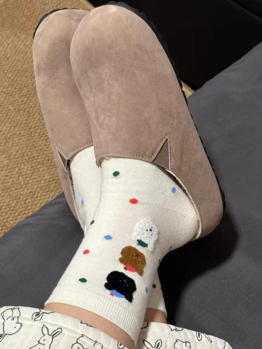 <曾小咸推荐>  植绒小熊中筒袜  商品图4