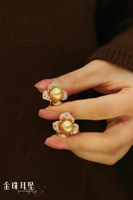 11mm-12mm金珠耳坠 商品图3