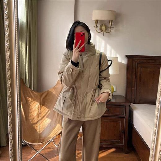 禾家高阶气质 三星90白鹅绒三防立领显瘦抽绳腰风衣羽绒服！ 商品图1