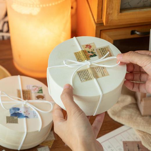 山河邮局模切邮票贴纸手帐胶带 国风书法山水名画手帐diy装饰贴画 商品图3