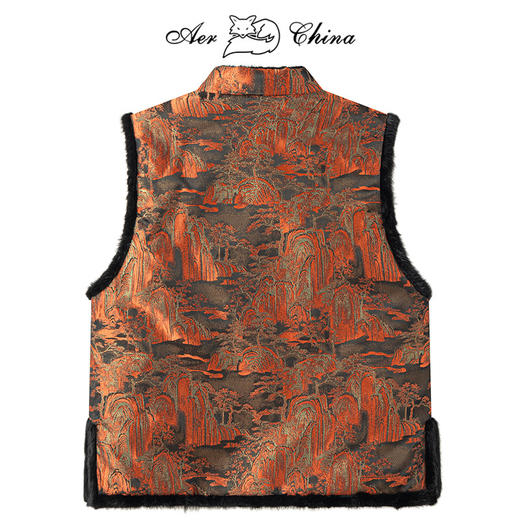 丁摩 冬季新款皮草外套女水貂毛双面穿马甲背心貂皮大衣年轻款5ZF-10520 商品图3