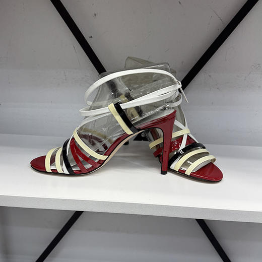 Brooks Brothers/布克兄弟 女士拉丁舞鞋细跟露趾凉鞋 商品图1