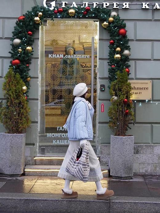 浮生八记/24D183/可拆卸毛领系带正反两穿软糯短款羽绒服 商品图1