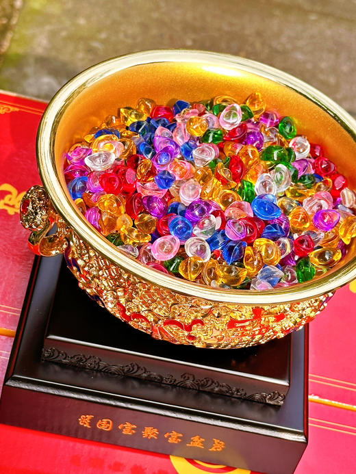 摆件聚宝盆镀金花丝镶嵌珐琅彩摆件送礼乔迁生日商务伴手礼聚宝盆大号摆件 商品图2