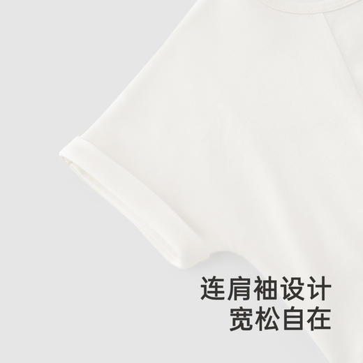 【高定系列】英氏儿童T恤春夏季羊毛T恤女童休闲短袖上衣新款 商品图3