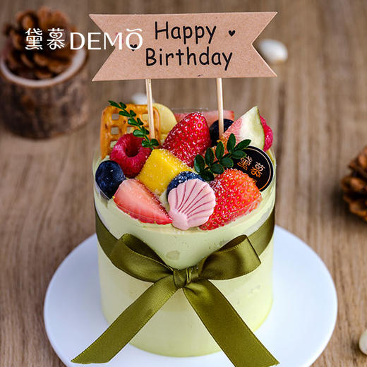 【4英寸】浅野的鹿·开心果草莓奶油蛋糕 商品图0
