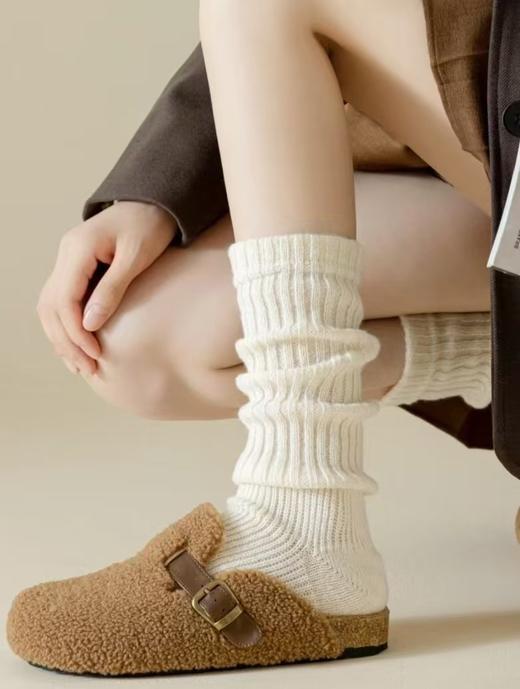 董洁杨幂同款保袜时髦美式复古堆堆袜套 商品图0
