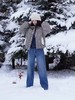 浮生八记/24D228/经典百搭基础款赤耳水洗磨白九分牛仔裤 商品缩略图0