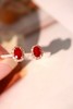 0.6ct刻面红宝石耳钉 商品缩略图0