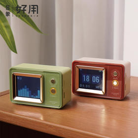 【可设置开机文字和投送图片】复古歌词音箱