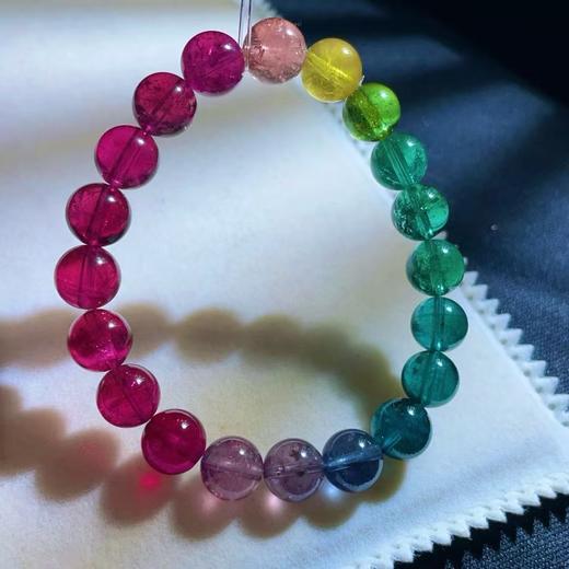 9mm-10mm单圈彩虹碧玺手串 商品图3