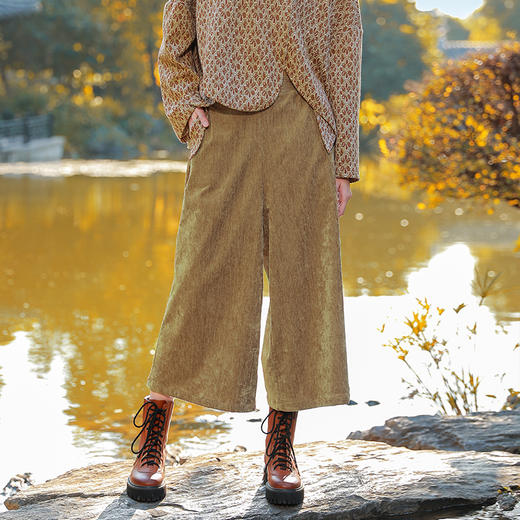 秋冬套装 | 东隅灯芯绒阔腿裤  | 现货加急发 商品图6