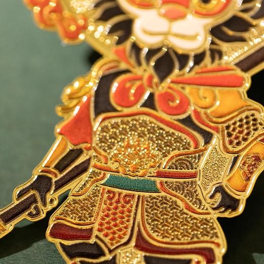 朱炳仁铜 战无不胜手机贴后背金属贴黑悟空齐天大圣国潮送礼 商品图4