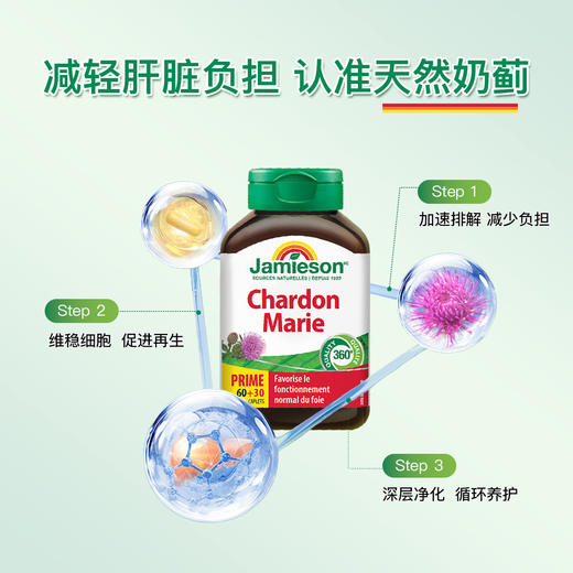 【分销】Jamieson健美生奶蓟浓缩片90片水飞蓟加班熬夜应酬常备 健美生 商品图5