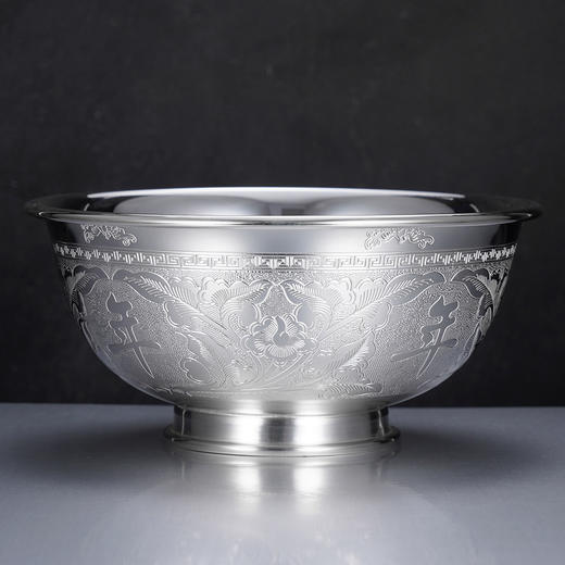 子佩集S999【锦绣年年】碗摆件【FS024】纯银餐具2412 商品图1