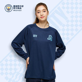 【官方正版】曼城俱乐部 | 2025蛇年藏蓝印花圆领卫衣简约