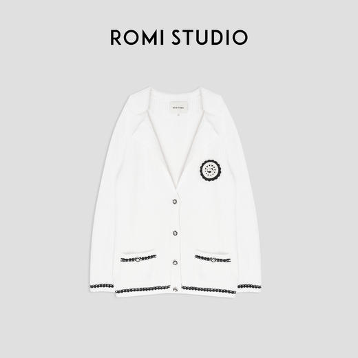 ROMI STUDIO-B【高定系列】慵懒春秋款毛衣开衫M2720 商品图0