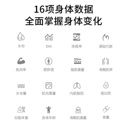 AODMA澳得迈 电子秤体重秤家用电池款人体秤称重减肥健康秤 WS-705白色 商品图4