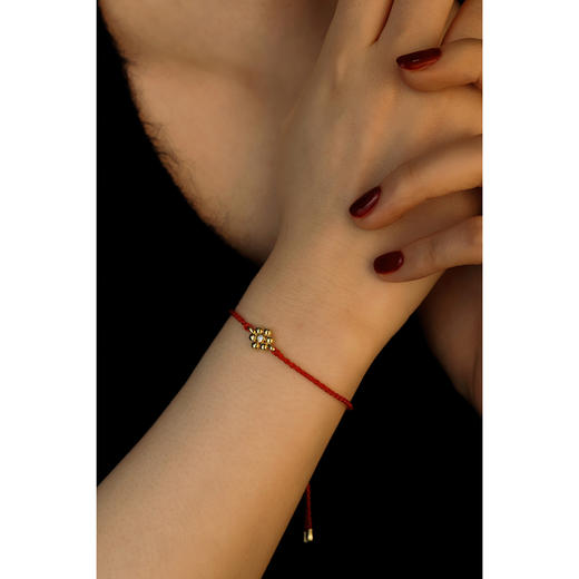 含晖·如意小花红绳手链 商品图1