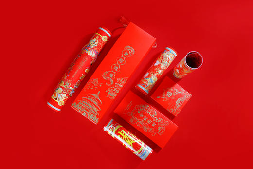 2025乙巳蛇年，金蛇送福春联礼盒套装，创意中国风春联 商品图2