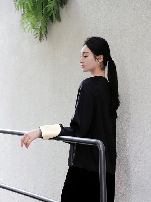 盛唐牡丹|重缎真丝鹤鹿同春手绣外套 商品图4