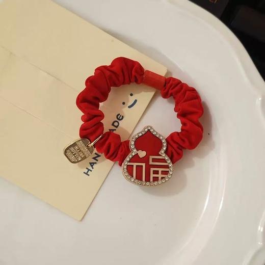 雀说 2025蛇年红色头绳本命年礼物发圈女童扎头发橡皮筋高弹力发绳5ZF-10503 商品图6