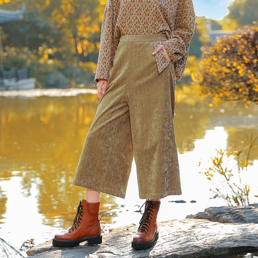 秋冬套装 | 东隅灯芯绒阔腿裤  | 现货加急发 商品图3