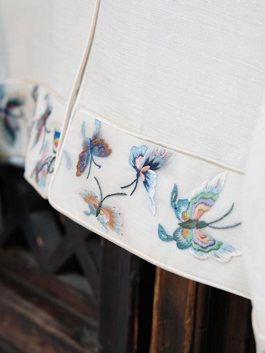 盛唐牡丹|丝麻百蝶手绣外套 商品图6