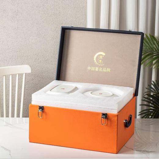 唐惠餐具整套唐山骨瓷碗盘餐具套装33头中式简约乔迁礼物皮箱包装彩虹 商品图4