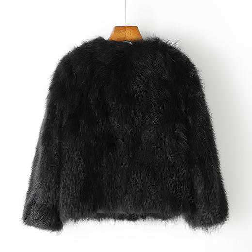 丁摩 秋冬季新款狐狸毛皮草外套女皮毛一体毛毛大衣时尚短款5ZF-10521 商品图1