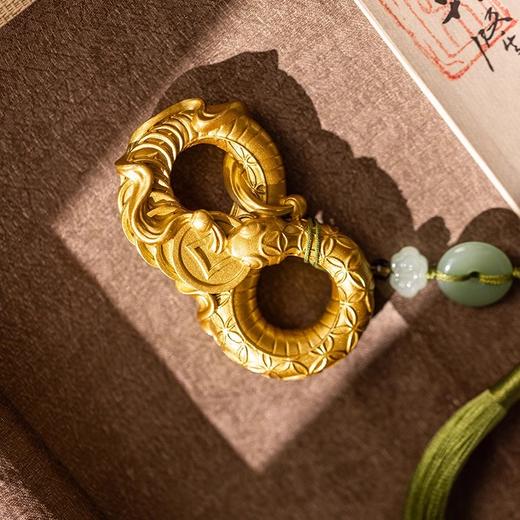 朱炳仁铜 富贵无极手把件招财蛇生肖随手盘玩礼物 商品图4