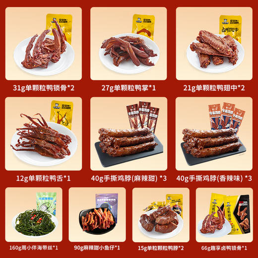 周黑鸭_零食礼包 【鸿运当头礼盒】 商品图3
