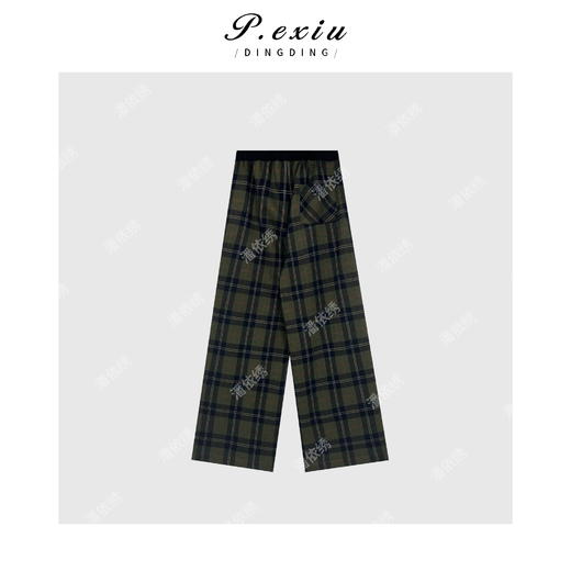 04-4潘依绣丁丁宠粉羊-毛加厚磨绒软糯松弛感抽绳休闲裤 SH1656 商品图2