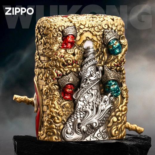 ZIPPO打火机 黑悟空神话齐天大圣孙悟空斗战圣佛金属套壳  JCZ 商品图2