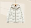 Martine Wester  女进口15D超细超高密度羽绒面料明拉链连帽鹅绒服11383856 商品缩略图2