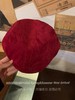 雀说 【我的头不圆】麂皮绒安可拉红前进帽子女秋冬款显脸小鸭舌贝雷帽5ZF-10505 商品缩略图7