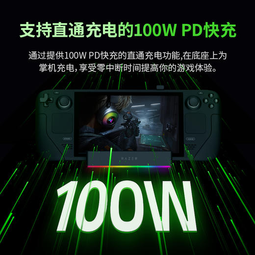 Razer雷蛇掌机拓展坞幻彩版 适配多种掌机平板 Steam Deck/iPad【雷蛇官方直营，2年有限质保】 商品图2