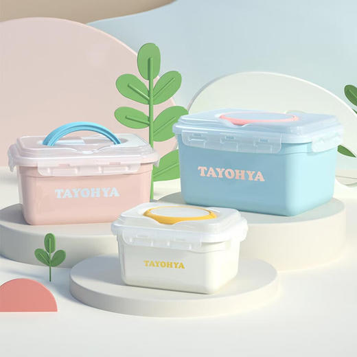 多样屋缤纷便捷收纳箱3件套 TA11-0025BP 商品图0