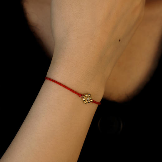 含晖·如意小花红绳手链 商品图4