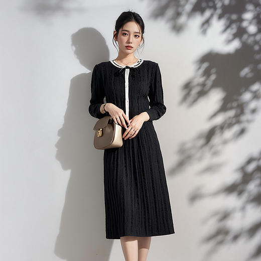 奢姿2025年春季新款大码女装针织拼接套装胖妹妹温柔休闲风两件套9843991778 商品图2