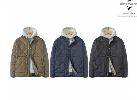 Martine Wester男密可柔轻量面料无领鹅绒服11083816 商品图0